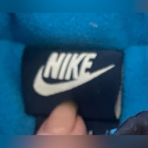 Nike Baby Navy Blue Fleece Lined Puffer Snowsuit Zip Front Hooded Snaps; 0-3 mon - Picture 5 of 8